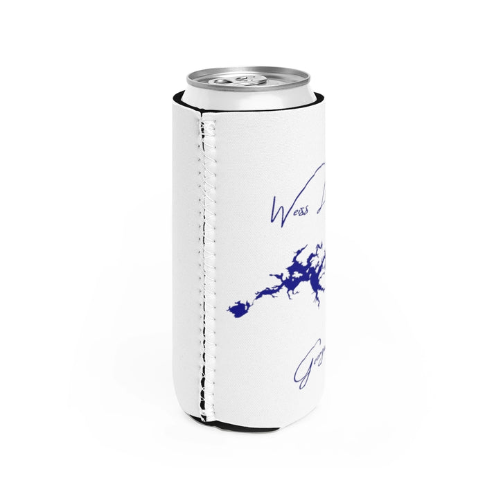 Georgia  Weiss  Lake  Slim  Can  Koozie  all  position  view  from  right  white.webp