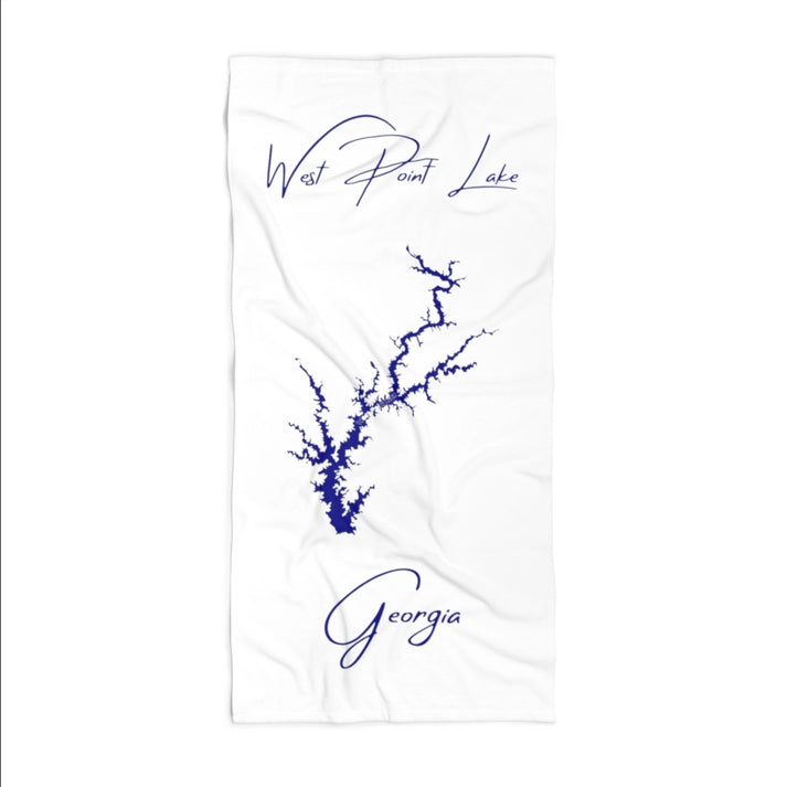 Georgia  West  Point  Lake  Beach  Towel  front  position  view  from  front  36  x  72.webp