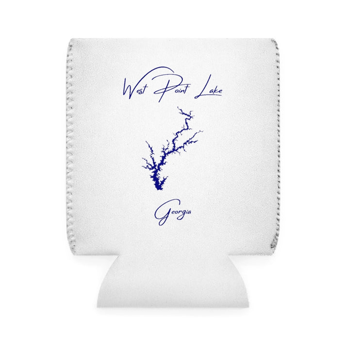 Georgia  West  Point  Lake  Can  Koozie  front  position  view  from  front-1  white.webp