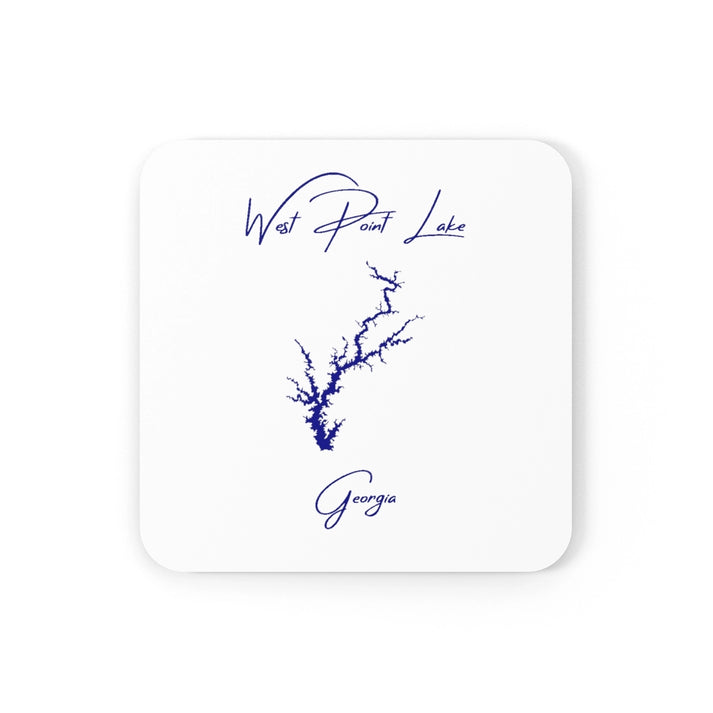 Georgia  West  Point  Lake  Coaster  Set  front  position  view  from  front  3.75  x  3.75.webp