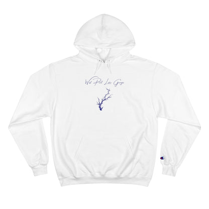 Georgia  West  Point  Lake  Hoodie  front  position  view  from  front  white.webp