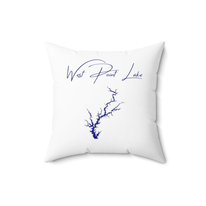 Georgia  West  Point  Lake  Pillow  front  position  view  from  back  16  x  16.webp