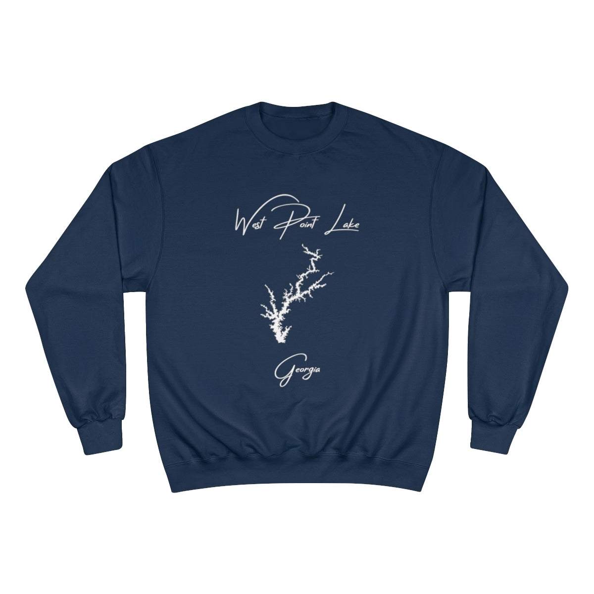 Georgia  West  Point  Lake  Sweatshirt  front  position  view  from  front  navy.webp