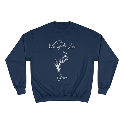 Georgia  West  Point  Lake  Sweatshirt  front  position  view  from  front  navy.webp