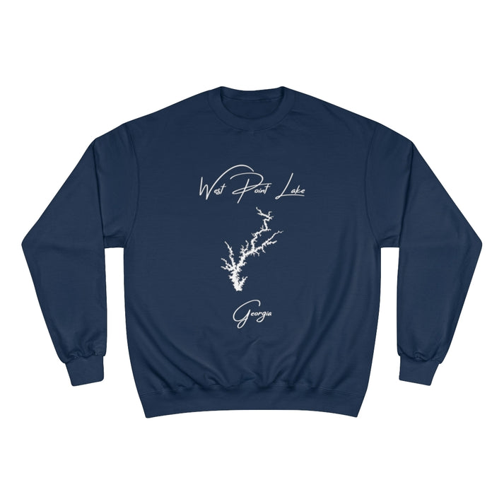 Georgia  West  Point  Lake  Sweatshirt  front  position  view  from  front  navy.webp