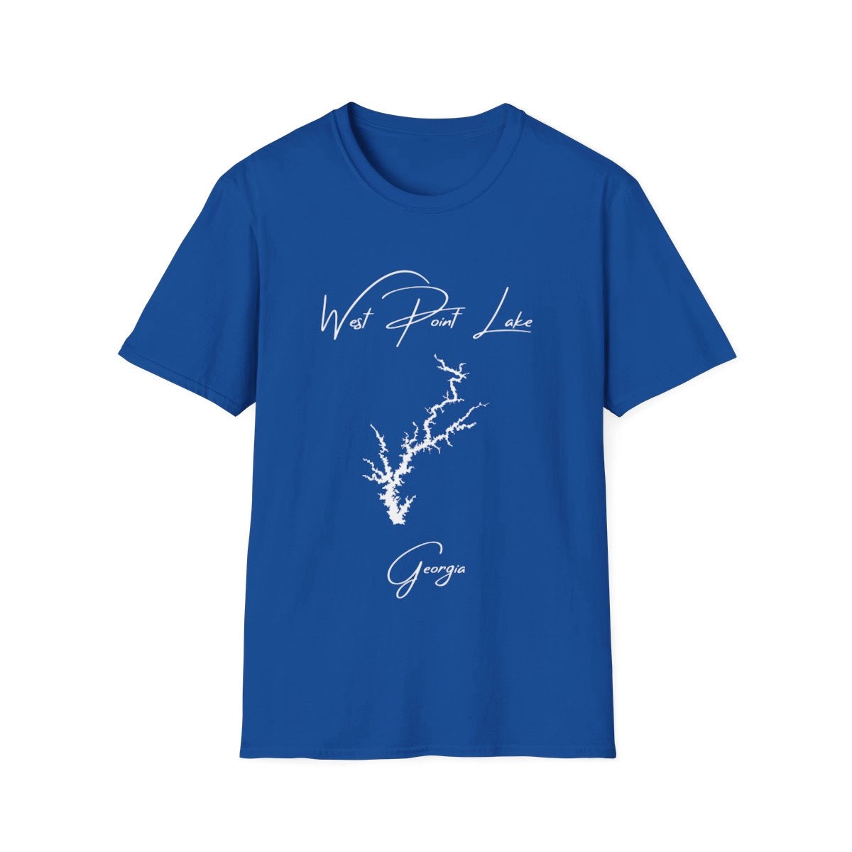 Georgia  West  Point  Lake  T-shirt  front  position  view  from  front  royal.webp