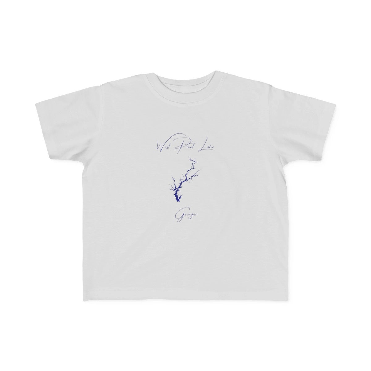 Georgia  West  Point  Lake  Toddler  T-shirt  front  position  view  from  front  silver.webp