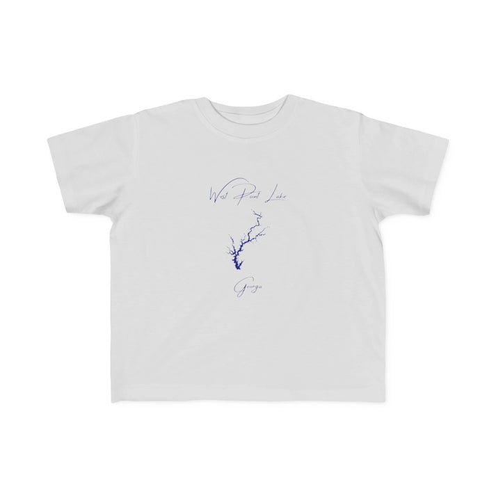 Georgia  West  Point  Lake  Toddler  T-shirt  front  position  view  from  front  silver.webp
