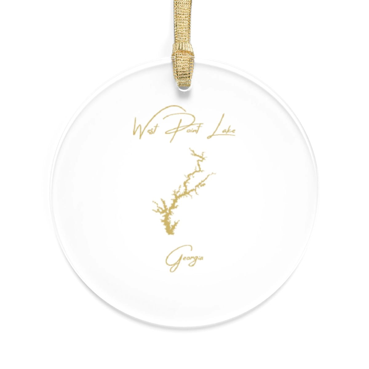 Georgia  West  Point  Lake  Tree  Ornament  other  position  view  from  front  round.webp