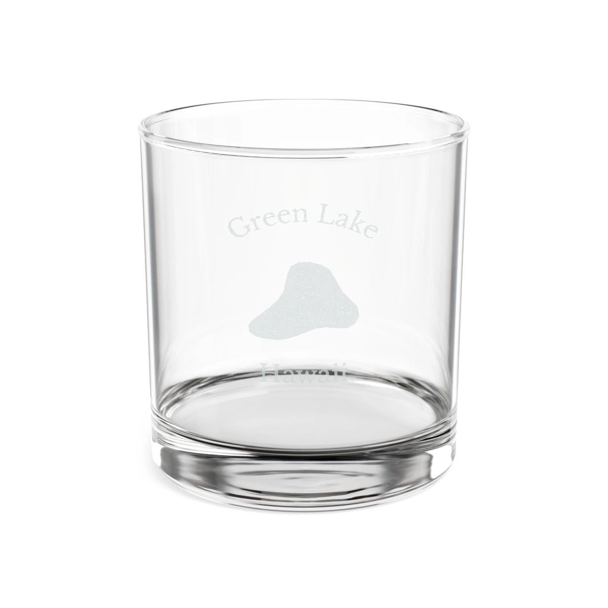 Hawaii  Green  Lake  Engraved  Whiskey  Glass  other  position  view  from  front  10.5oz.webp