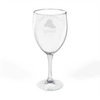 Hawaii  Green  Lake  Engraved  Wine  Glass  other  position  view  from  back  10.5oz.webp