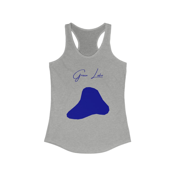 Hawaii  Green  Lake  Racerback-Tank  front  position  view  from  front  heather  grey.webp