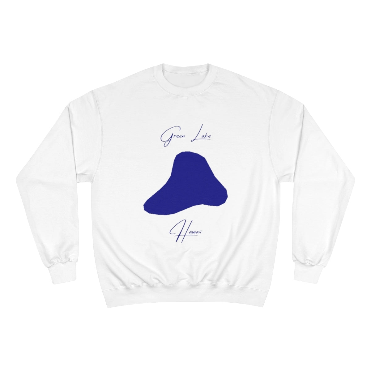 Hawaii  Green  Lake  Sweatshirt  front  position  view  from  front  white.webp