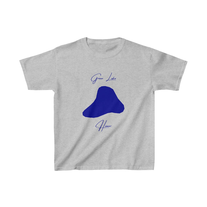 Hawaii  Green  Lake  Youth  T-shirt  front  position  view  from  front  sport  grey.webp