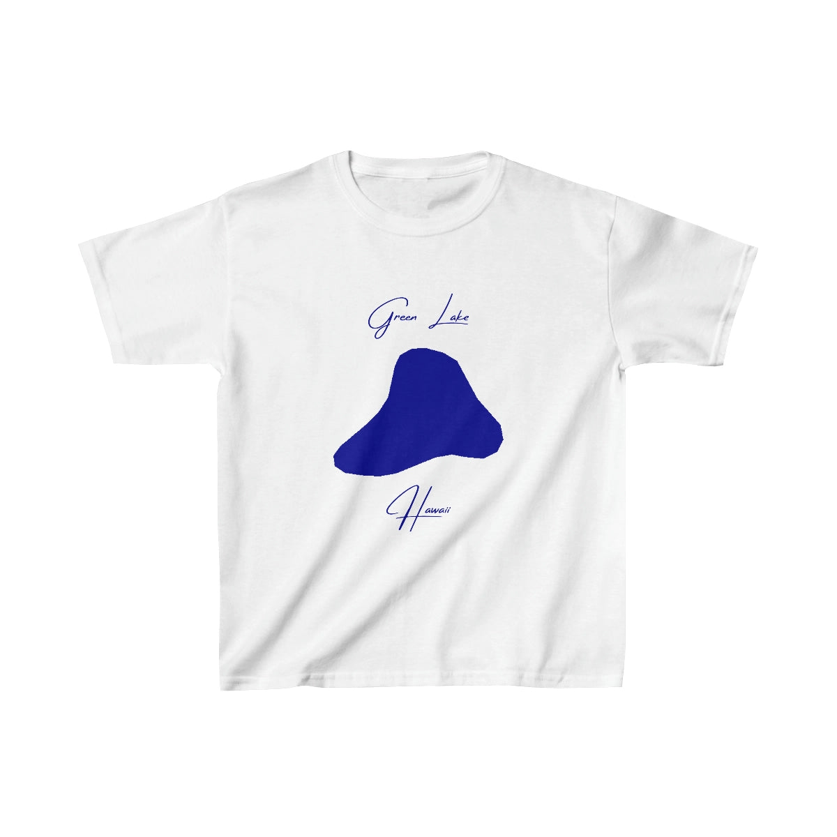 Hawaii  Green  Lake  Youth  T-shirt  front  position  view  from  front  white.webp