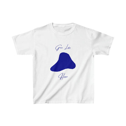 Hawaii  Green  Lake  Youth  T-shirt  front  position  view  from  front  white.webp