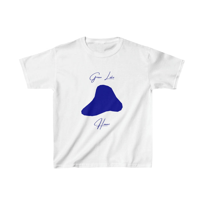 Hawaii  Green  Lake  Youth  T-shirt  front  position  view  from  front  white.webp