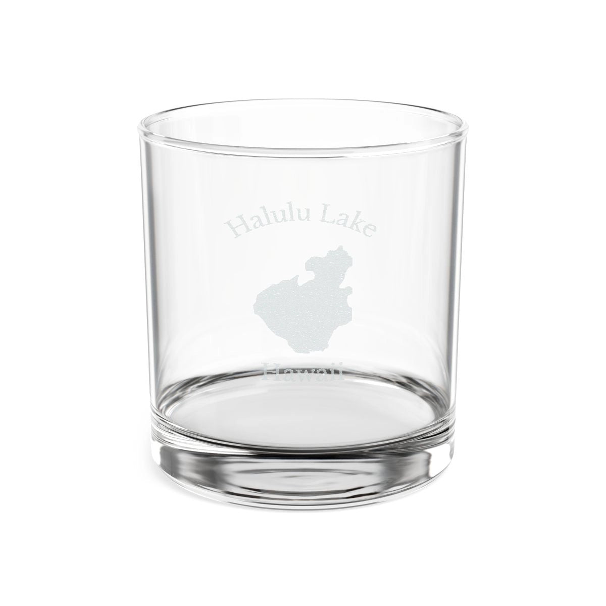 Hawaii  Halulu  Lake  Engraved  Whiskey  Glass  other  position  view  from  front  10.5oz.webp