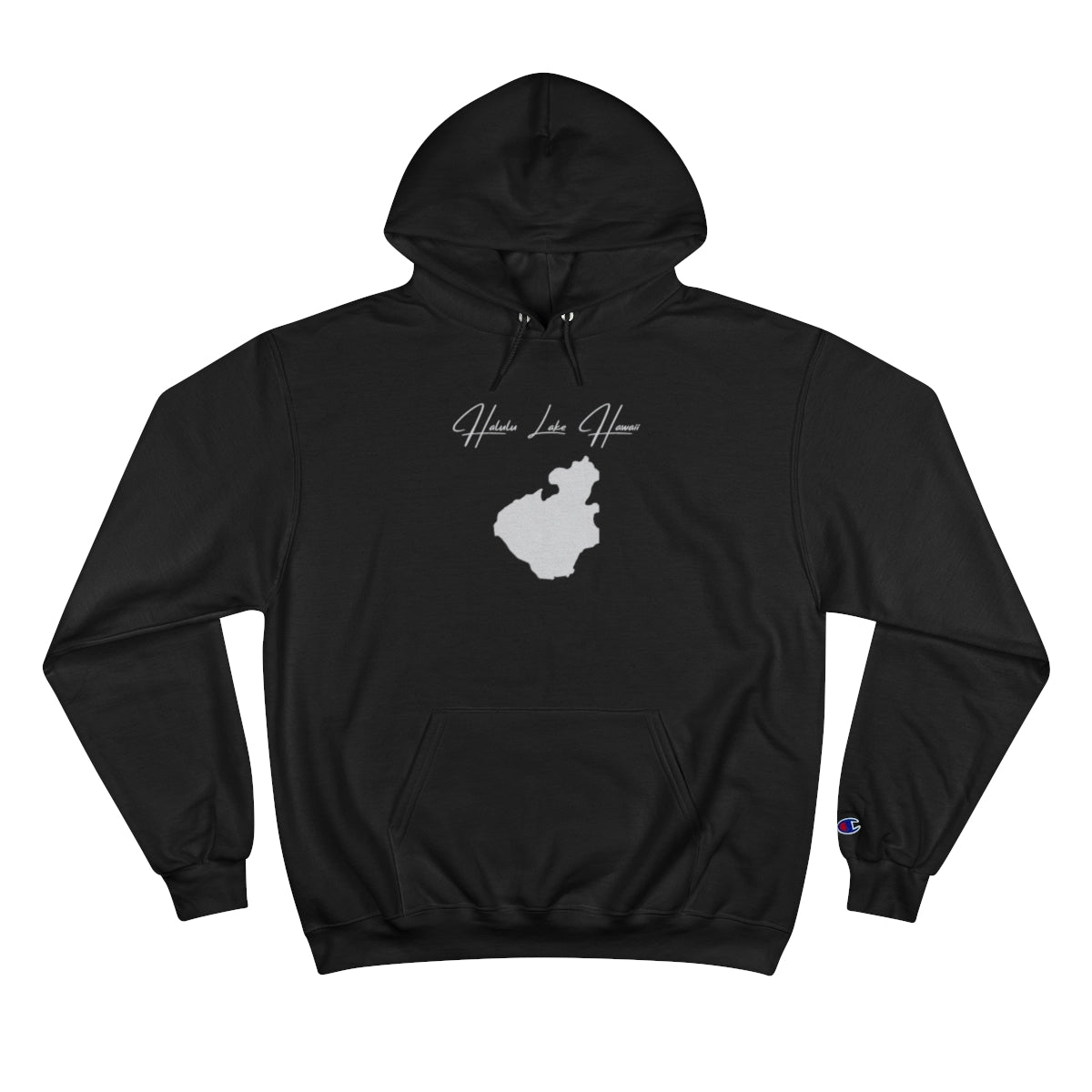 Hawaii  Halulu  Lake  Hoodie  front  position  view  from  front  black.webp