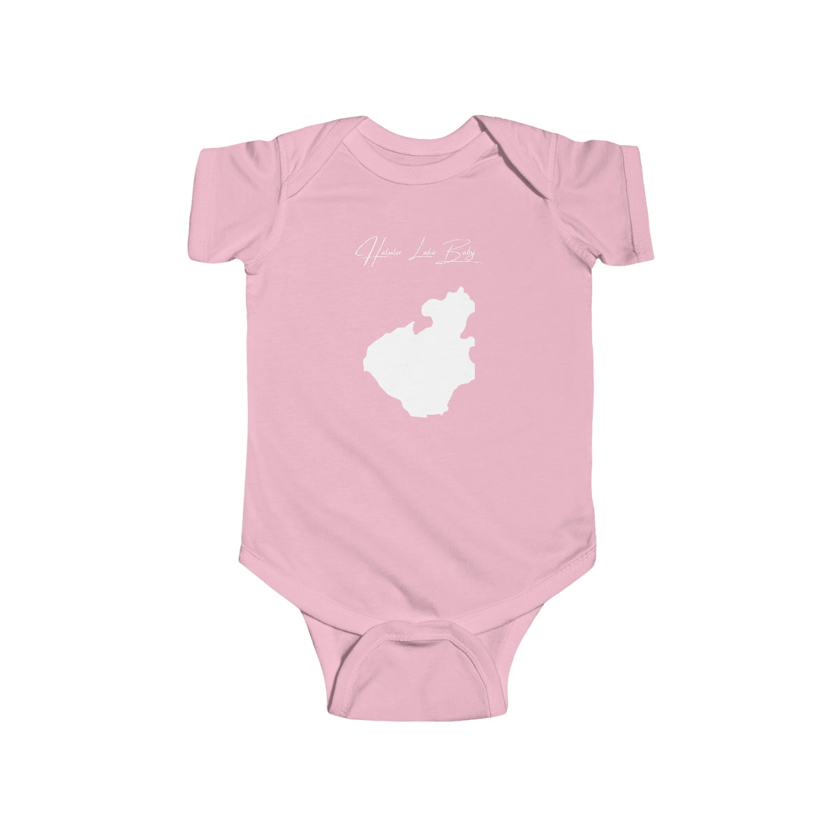 Hawaii  Halulu  Lake  Onesie  front  position  view  from  front  pink.webp