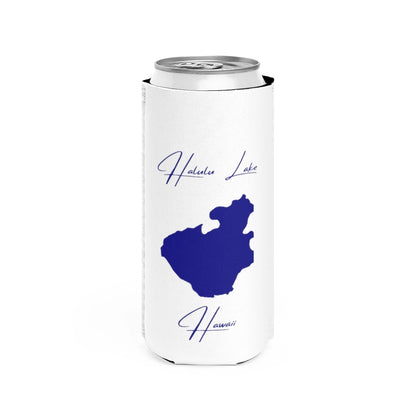 Hawaii  Halulu  Lake  Slim  Can  Koozie  front  position  view  from  front  white.webp