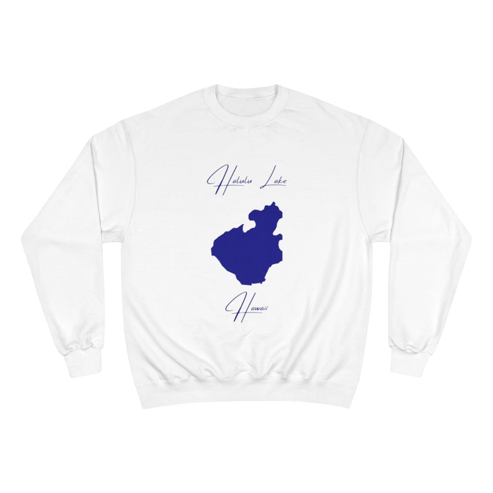 Hawaii  Halulu  Lake  Sweatshirt  front  position  view  from  front  white.webp