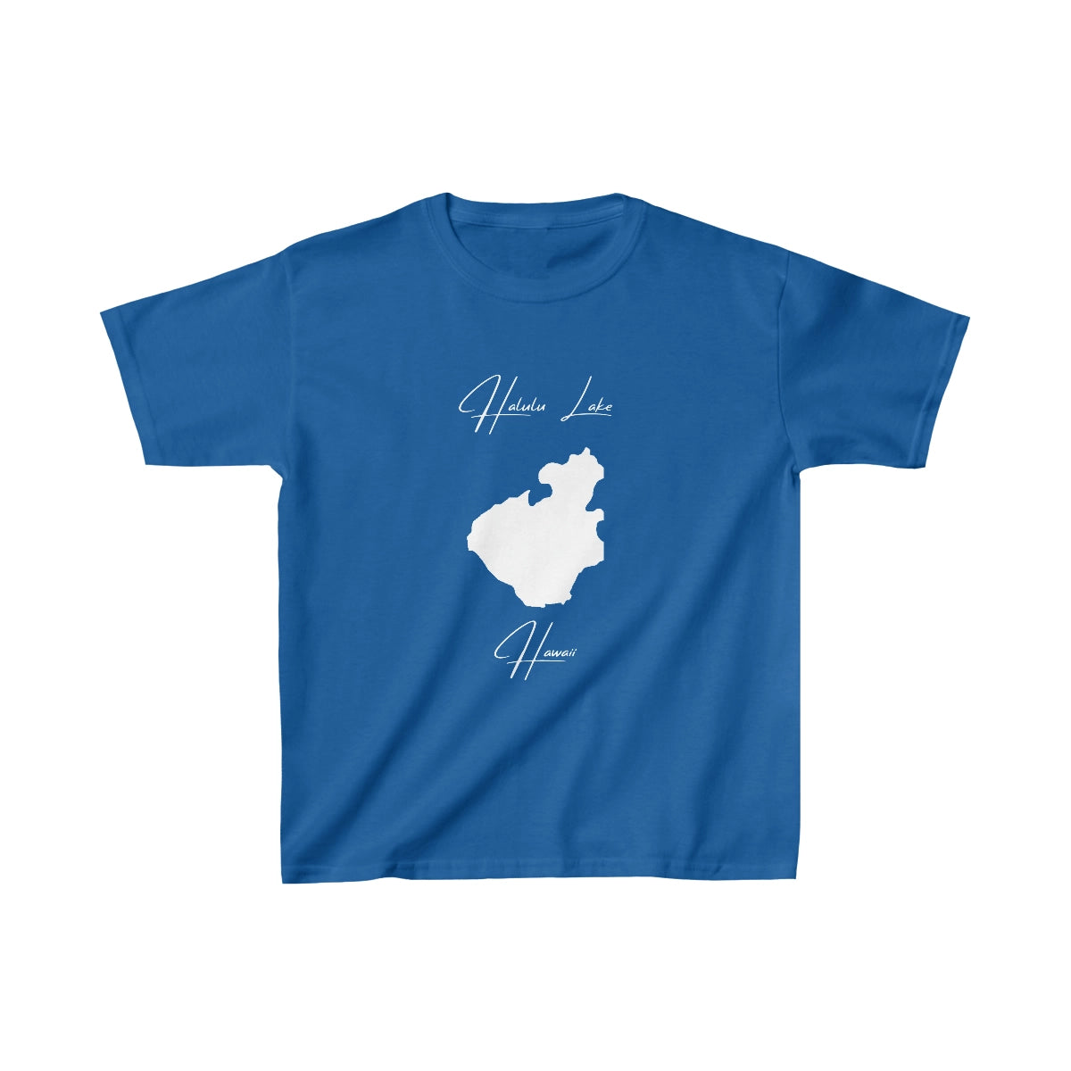 Hawaii  Halulu  Lake  Youth  T-shirt  front  position  view  from  front  royal.webp