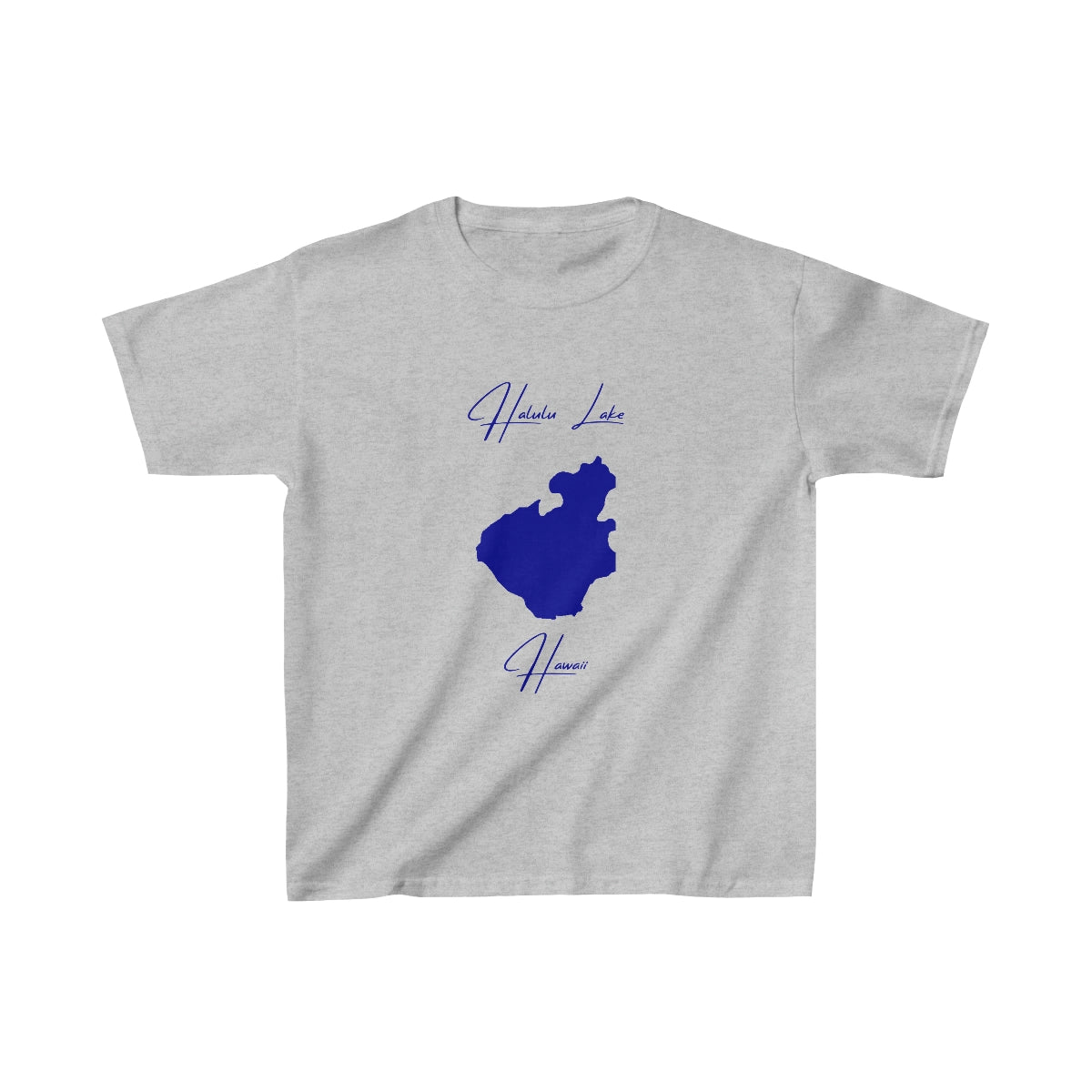 Hawaii  Halulu  Lake  Youth  T-shirt  front  position  view  from  front  sport  grey.webp