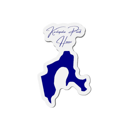 Hawaii  Ka'elepulu  Pond  Die  Cut  Magnet  front  position  view  from  front  4  x  4.webp