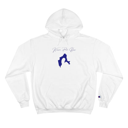 Hawaii  Ka'elepulu  Pond  Hoodie  front  position  view  from  front  white.webp