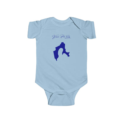 Hawaii  Ka'elepulu  Pond  Onesie  front  position  view  from  front  light  blue.webp