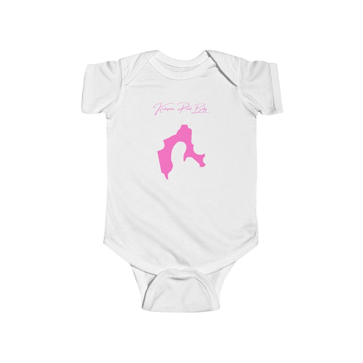 Hawaii  Ka'elepulu  Pond  Onesie  front  position  view  from  front  white.webp