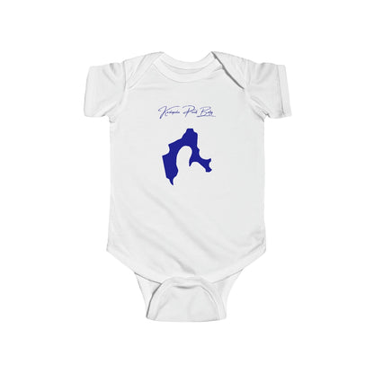 Hawaii  Ka'elepulu  Pond  Onesie  front  position  view  from  front  white.webp