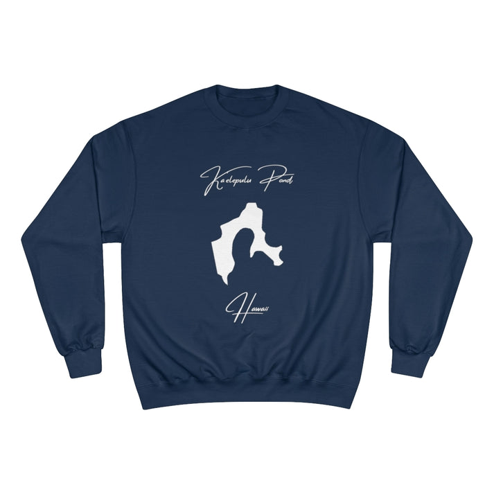 Hawaii  Ka'elepulu  Pond  Sweatshirt  front  position  view  from  front  navy.webp
