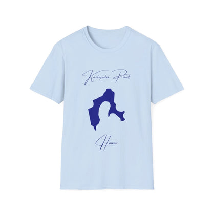 Hawaii  Ka'elepulu  Pond  T-shirt  front  position  view  from  front  light  blue.webp