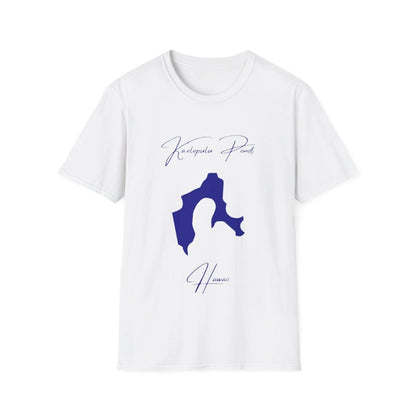 Hawaii  Ka'elepulu  Pond  T-shirt  front  position  view  from  front  white.webp