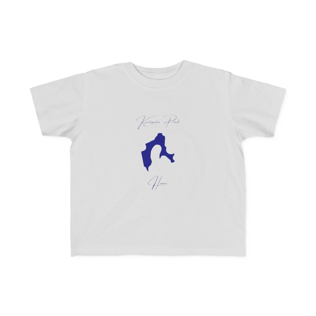 Hawaii  Ka'elepulu  Pond  Toddler  T-shirt  front  position  view  from  front  silver.webp