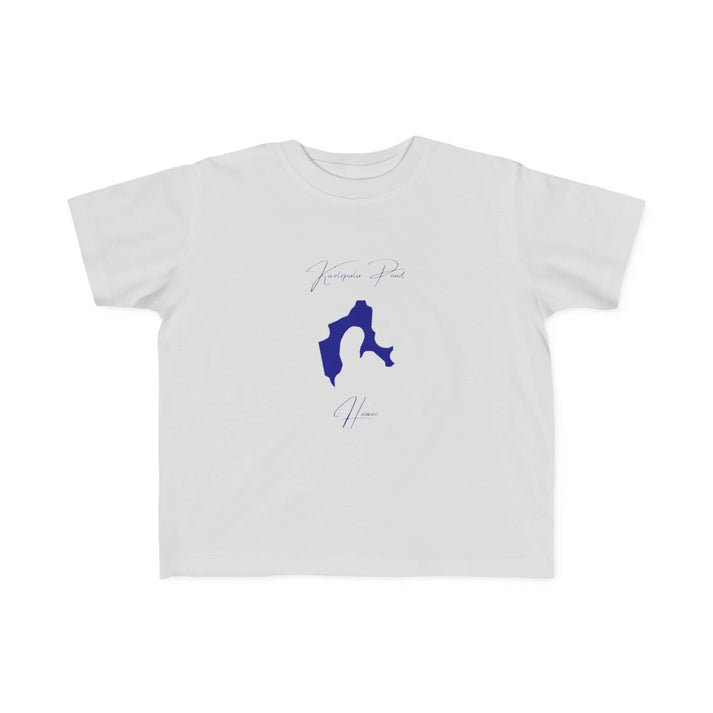 Hawaii  Ka'elepulu  Pond  Toddler  T-shirt  front  position  view  from  front  silver.webp