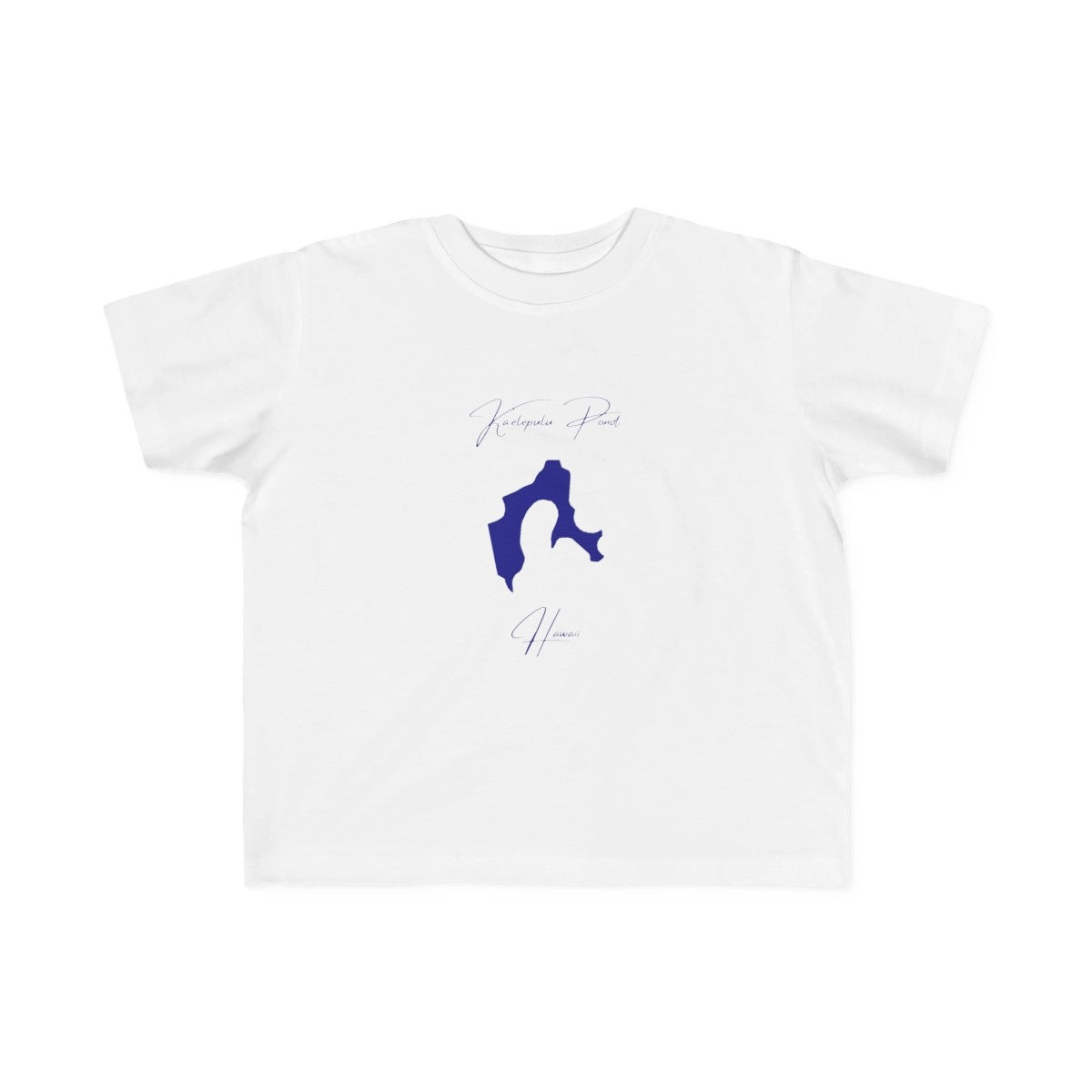 Hawaii  Ka'elepulu  Pond  Toddler  T-shirt  front  position  view  from  front  white.webp