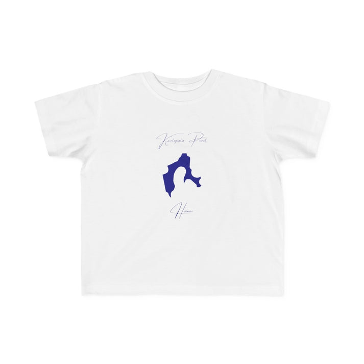 Hawaii  Ka'elepulu  Pond  Toddler  T-shirt  front  position  view  from  front  white.webp