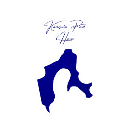 Hawaii  Ka'elepulu  Pond  Vinyl  Decal  other  position  view  from  front  4  x  6.webp