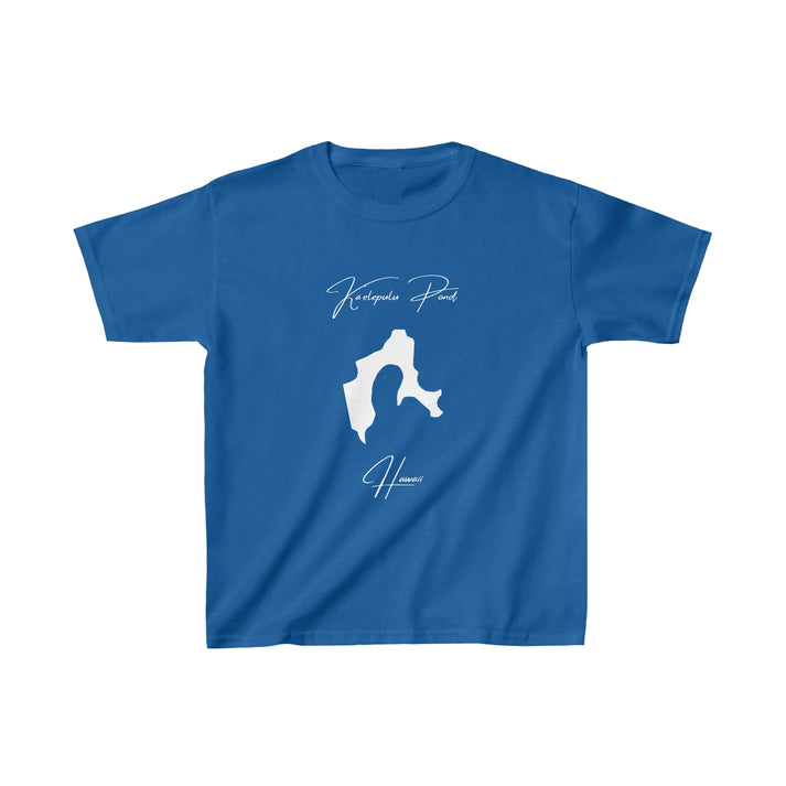 Hawaii  Ka'elepulu  Pond  Youth  T-shirt  front  position  view  from  front  royal.webp