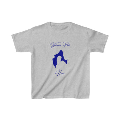 Hawaii  Ka'elepulu  Pond  Youth  T-shirt  front  position  view  from  front  sport  grey.webp