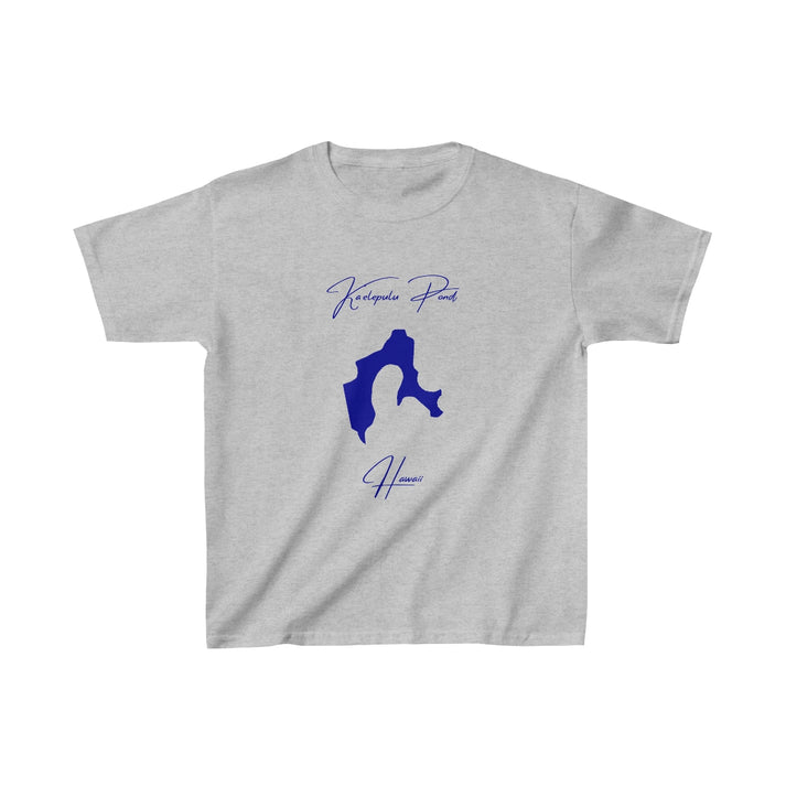 Hawaii  Ka'elepulu  Pond  Youth  T-shirt  front  position  view  from  front  sport  grey.webp