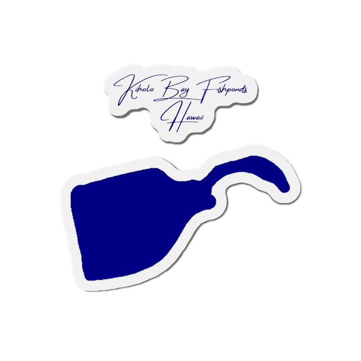 Hawaii  Kiholo  Bay  Fishponds  Die  Cut  Magnet  front  position  view  from  front  4  x  4.webp