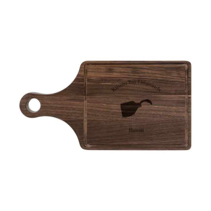 Hawaii  Kiholo  Bay  Fishponds  Engraved  Cutting  Board  front  position  view  from  front  walnut.webp