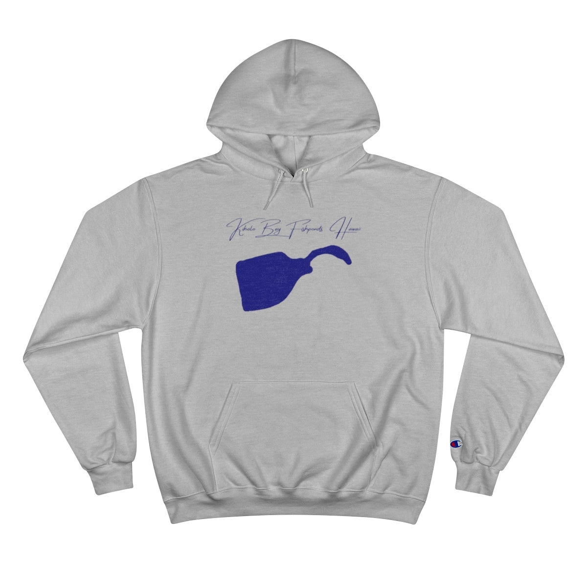 Hawaii  Kiholo  Bay  Fishponds  Hoodie  front  position  view  from  front  light  steel.webp
