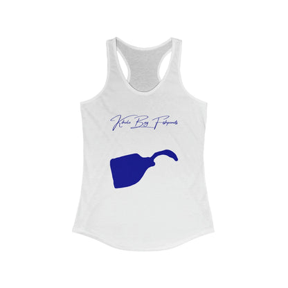 Hawaii  Kiholo  Bay  Fishponds  Racerback-Tank  front  position  view  from  front  solid  white.webp