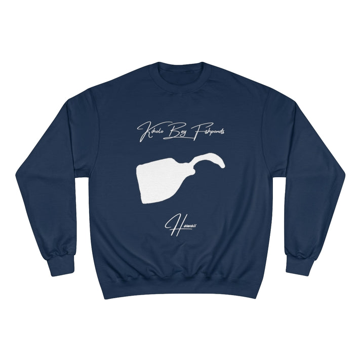 Hawaii  Kiholo  Bay  Fishponds  Sweatshirt  front  position  view  from  front  navy.webp