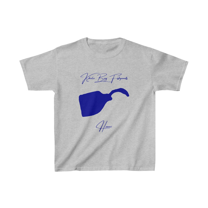 Hawaii  Kiholo  Bay  Fishponds  Youth  T-shirt  front  position  view  from  front  sport  grey.webp
